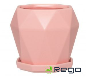 4Living puķu pods ar apakštasi Henna rozā