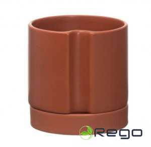 4Living puķu pods Plant self-watering 15cm brūns