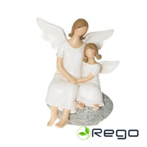 Winteria dekoratīvi enģeļi uz akmens 15cm
