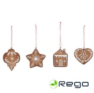 Winteria Ziemassvētku dekors Piparkūka mix (1 piparkūka)