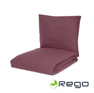 Fanni K gultas veļas komplekts Perla plūmju krāsā 150x210cm, 50x60cm