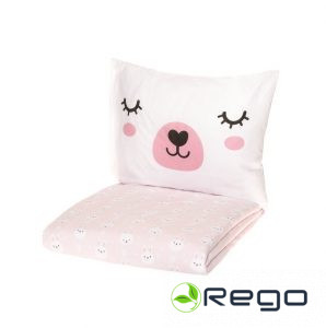 4Living gultas veļas komplets Bunny 150x210cm, 50x60cm, rozā