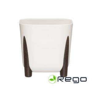 4Living puķu pods Frida 21x21cm balts