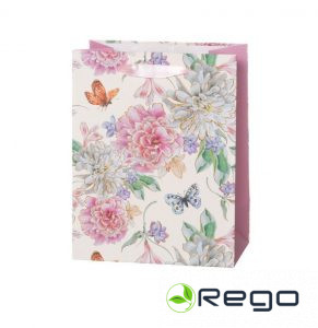 Kapel dāvanu maisiņš 18x23x10cm Flowers