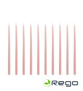 Antīksveces rozā 30cm 10gab