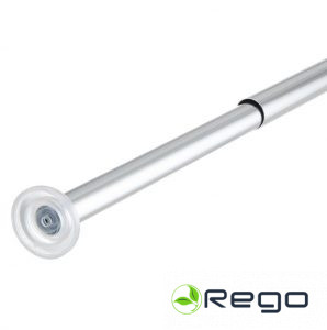 4Living dušas aizkaru stanga 125-220cm hroma