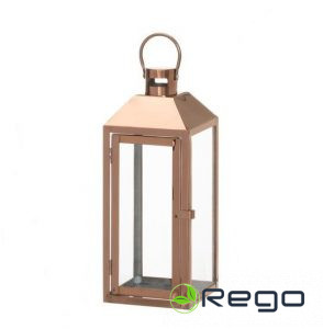 4Living laterna bronzas krāsā M izmērs 14,5x14x37,5 cm