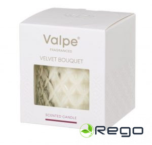 Valpe Crystal stikla svece Velvet Bouquet