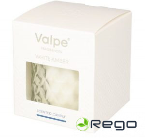 Valpe Crystal stikla svece Amber