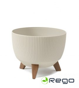 4Living puķu pods Roma Line 33cm bēšīgs