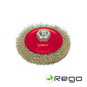 Diskveida birste D120mm, stieple ar misiņa pārklājumu 8765 / 3528 (694263)