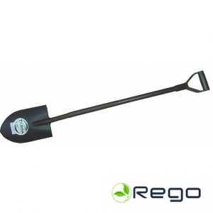 Durkļa lāpsta, asgala, metāla 22x30x125cm (698370)