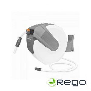 Automātiska spole ar šļūteni 1/2", 35m un aksesuāriem, WHITE LINE WL-W6B35