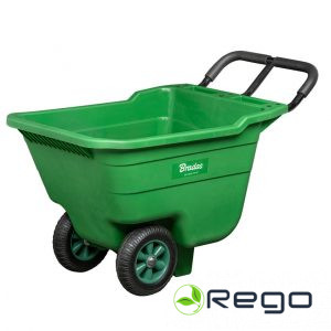 Dārza ķerra, plastmasas kaste 90L, Max.-150kg, TQ-WB090GR