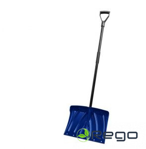 Sniega lāpsta 45x33cm, metāla kāts ar D-rokturi 113cm