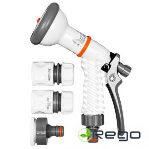 Komplekts laistīšanas pistole+uzgaļi WHITE LINE WL-EN1TSET (699081)