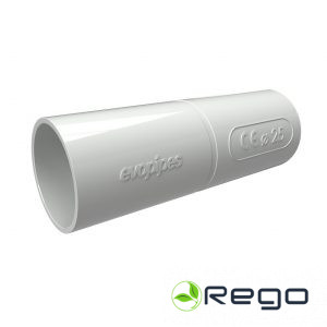 Savienojums EVOEL caurulēm D=16mm halogēnbrīvs pelēks 100 gab/iep.