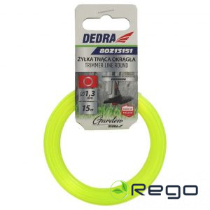 Dedra 80Z13151 Trimmera aukla 1,3mm / 15m apaļā