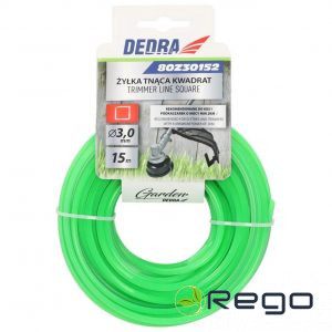 Dedra 80Z30152 Trimmera aukla 3,0mm / 15m kvadrātveida