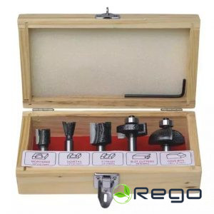 Dedra 0782 Profila frēžu komplekts kokam ar karbīdu, 5 gab.