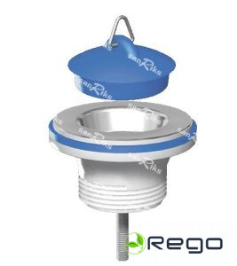 Noplūde izlietnei 1'1/4 x 65mm ar korki, M205EU (83460)