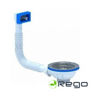 Noplūde sifonam 3'1/2' 115 mm ar universālo pārplūdi (83468)