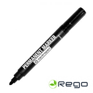 Centropen Marķieris Permanent, melns, 2,5mm (8566-01)