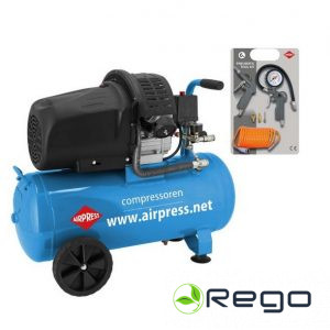 Airpress Kompresors HL425-50, 2virzuļi+komplekts (36888)