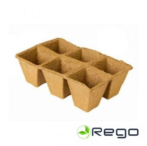 Kūdras kasetes 8x8cm 6 šūnas