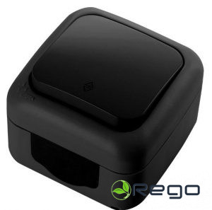 Pārslēdzis v/a melns IP54 Palmiye VIKO 90555104