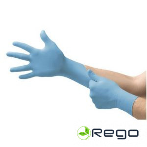 Vienreizlietojamie nitrila cimdi Ansell Microflex 92-134, 1pāris, 0,07mm, zila k