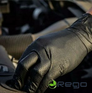 Nitrila cimdi melni bez pūdera, BOLD-MAX M izm.