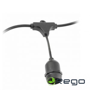 GTV Dārza virtene, 10xE27, 2x0,75 mm, 10 m