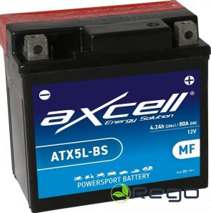 Axcell Akumulators MF 4Ah ATX5L-BS, With Acid (AXC200061/ATX5L-BS)