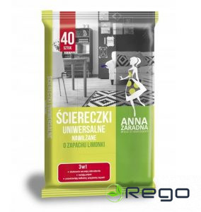 AZ Universālās tīrīšanas mitrās salvetes ar citronu smaržu 40gb