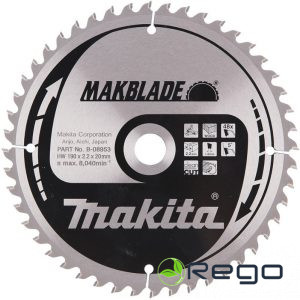 Makita T.C.T. Zāģripa MAKBLADE 190X2.2X20mm 5° T48 (B-08953)