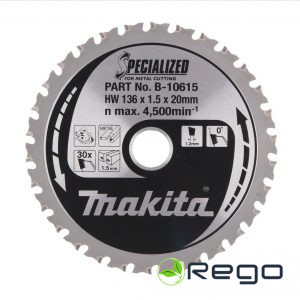 Makita Zāģripa SPECIALIZED 136x1.5x20mm T30 T.C.T. Metālam (B-10615)