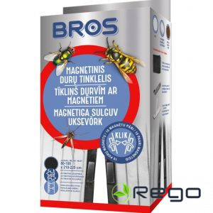 Bros insektu tīkls durvīm ar magnētu 100x220cm melns