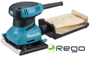 Makita BO4556K nobeiguma slīpmašīna 200W, 114x140mm