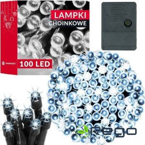 Ziemassvētku lampiņas Springos CL0205 200 lED 15,5m auksti balta