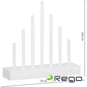 Dekoratīvais LED svečturis Springos CL0851 balts, 7gab