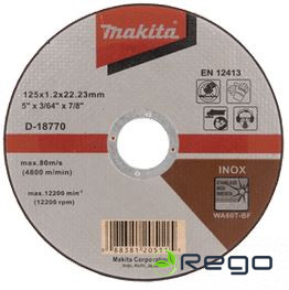 Makita Griezējripa 125x1.2 inox, (D-18770)