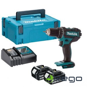 Makita DDF482RTJ urbjmašīna/ skrūvjgriezis 18V 2x5.0Ah 62/36Nm