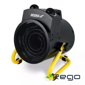 Dedra DED9932B Elektriskais sildītājs 5kW, 400V, apaļš, melns