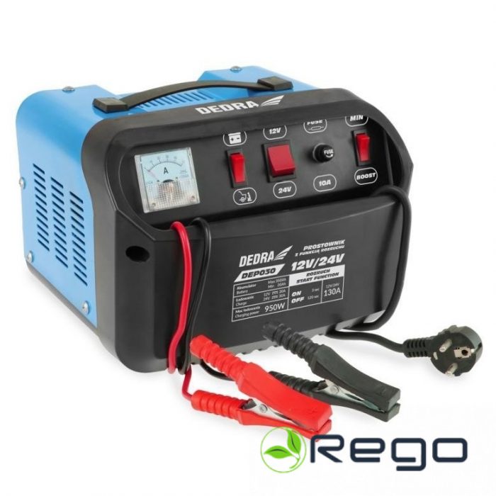 Dedra DEP030 Lādētājs ar startera funkciju 12/24V 20-350Ah