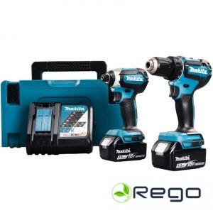 Makita DLX2289TJ Instrumentu komplekts 2x5.0Ah