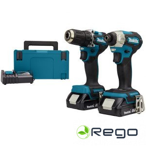 Makita DLX2423AJ Instrumentu komplekts 18V, 2x2.0Ah, DDF487, DTD157