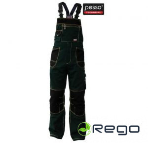 Pesso Puskombinezons DPCZ, timši zaļš/melns, 44-46/176 (DPCZ46-176)