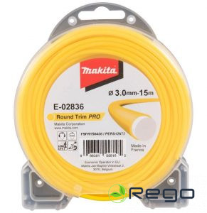 Makita trimmeraukla 3,0mm/15m apaļa (E-02836)