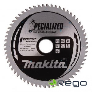 Makita Zāģripa alumīnijam, 190 x 30 mm, 60T, EFFICUT T.C.T. (E-16863)